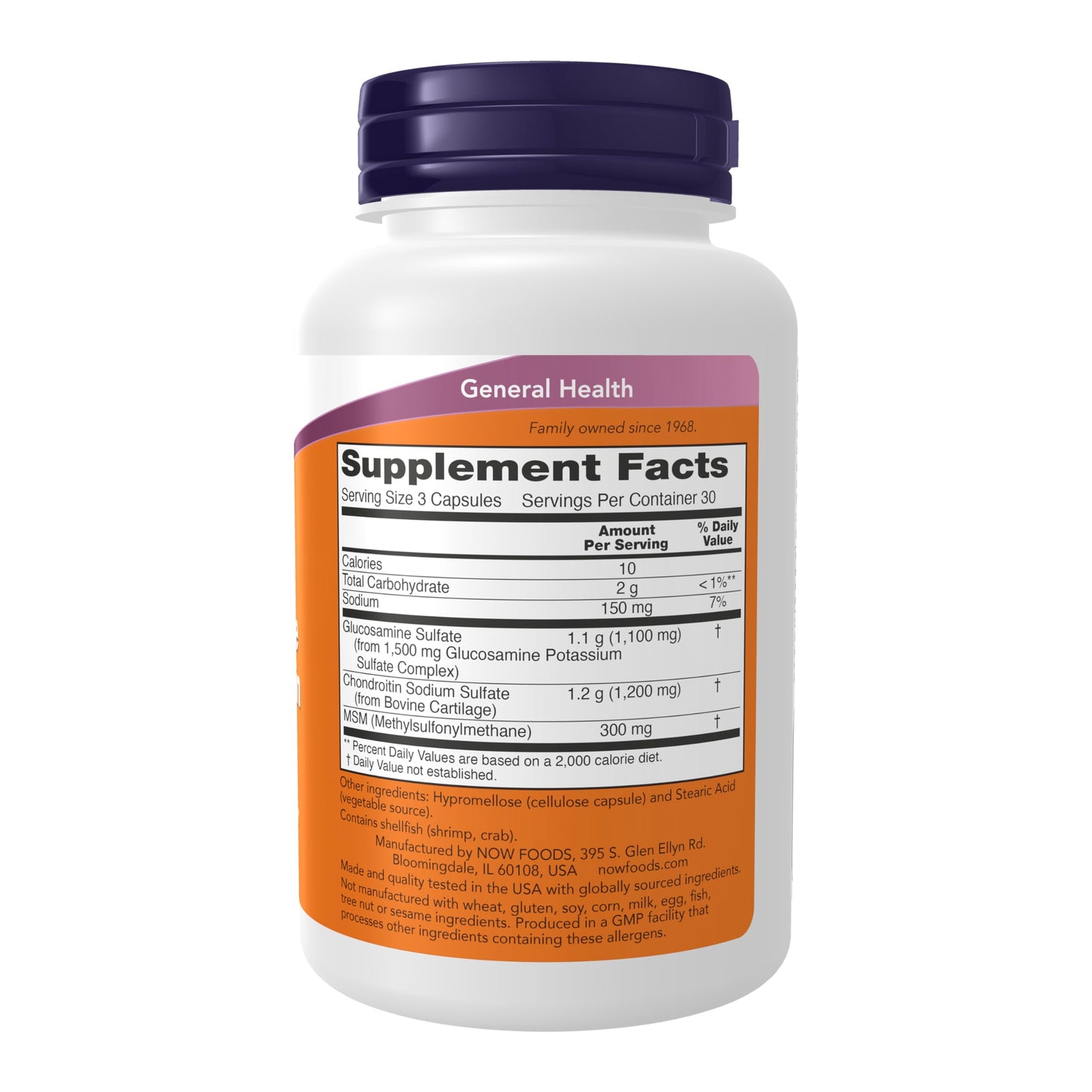 Now Foods Glucosamine and Chondroitin with MSM Joint Health Capsules -- image 7