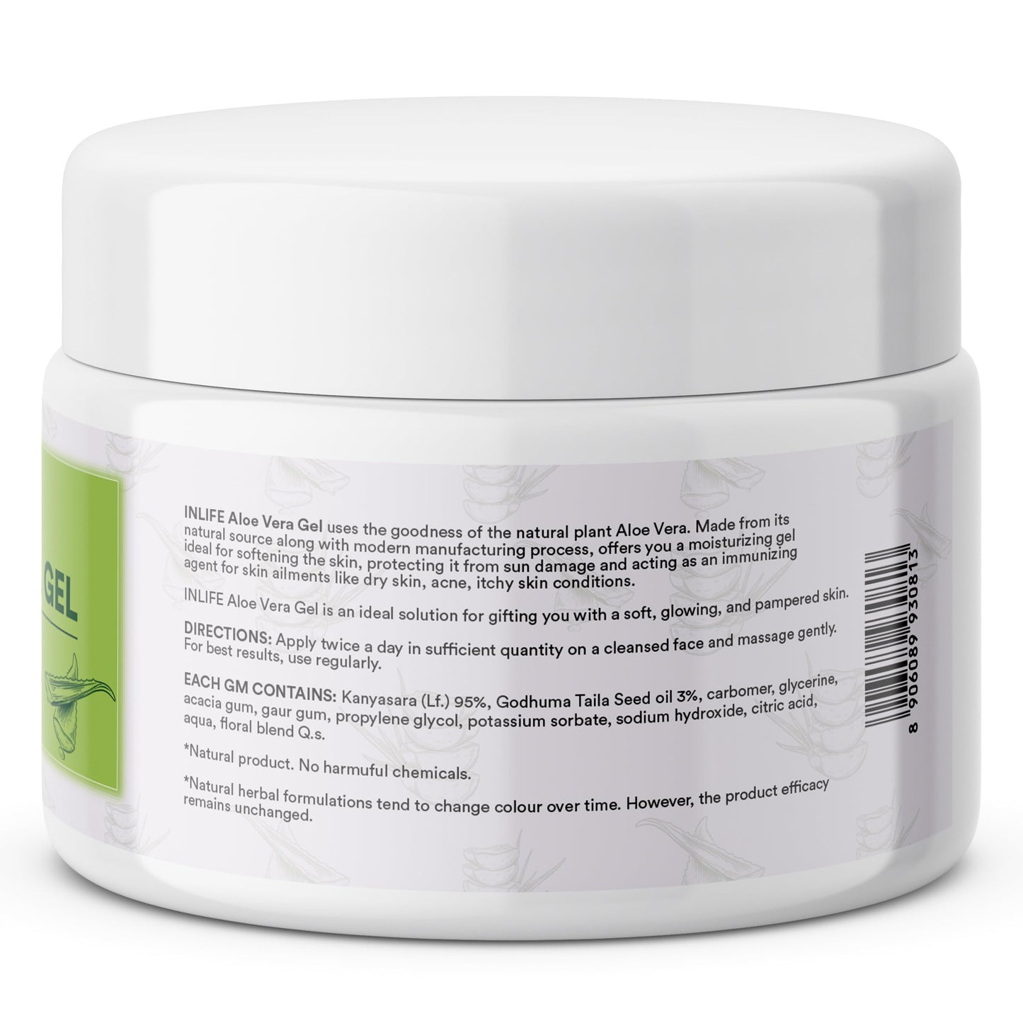 INLIFE Aloe Vera Gel, Paraben Free - 100 g- image 6