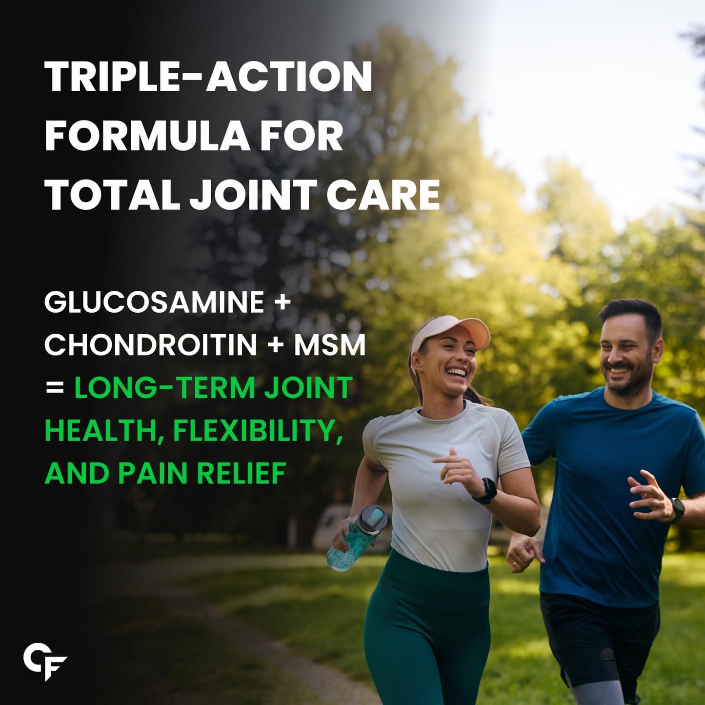 Carbamide Forte Glucosamine Tablets For Joint Support Supplement with Collagen & Glucosamine Chondroitin MSM | Joint Cartilage Support & Muscle Health | Joint Pain - 10 Tablets