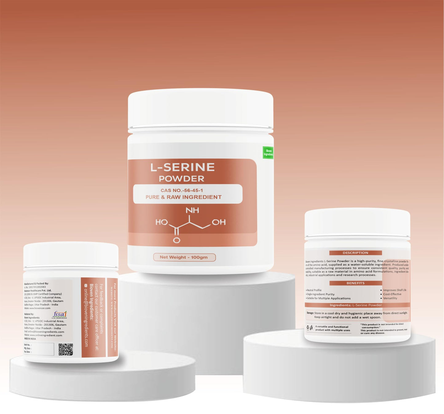 Bioven Ingredients L-Serine (gm, 100)