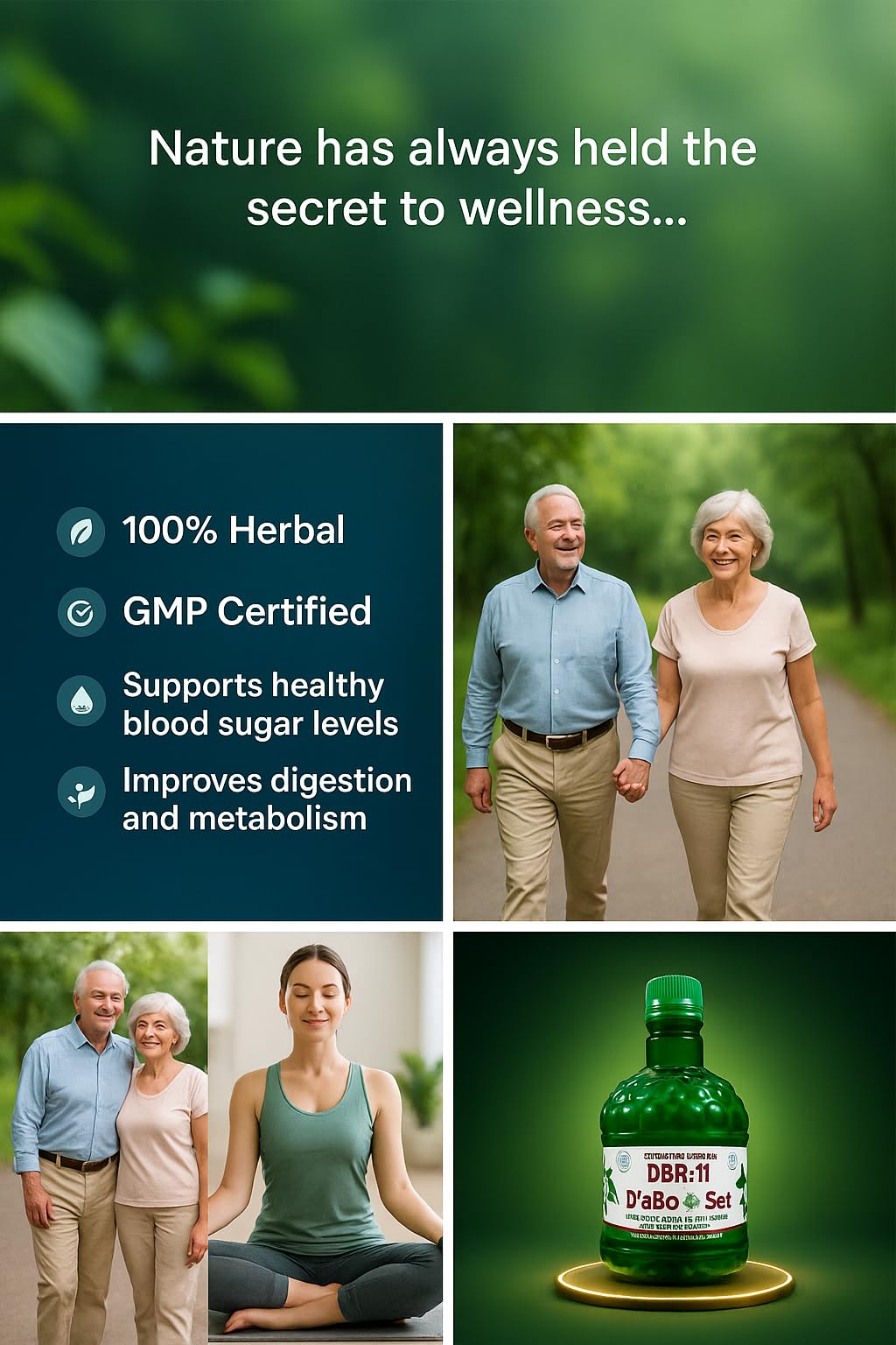 DBR-11 Diabo Set, Insulin Plant Leaves Base Kashayam, Ayurvedic Health Supplement for balancing sugar levels