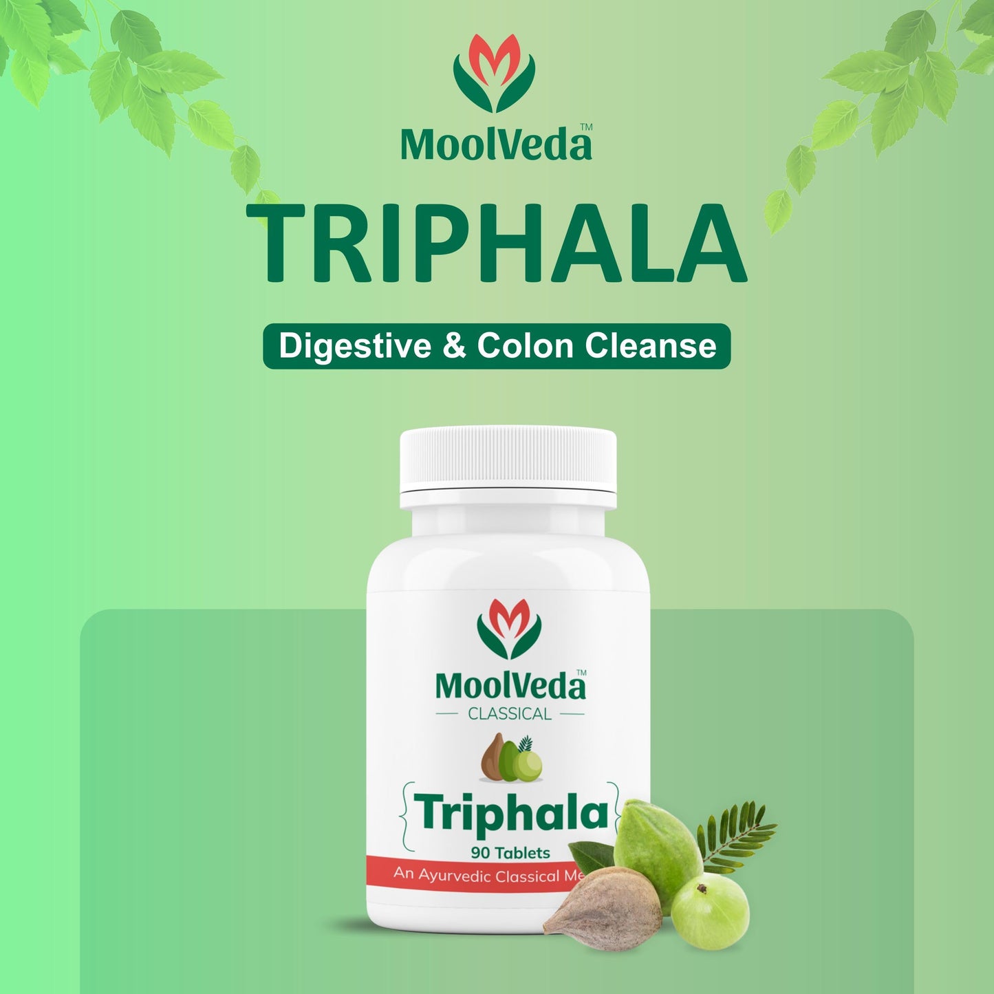 Moolveda Triphala Tablets | Uses For Digestion, Constipation and Detox- image 6
