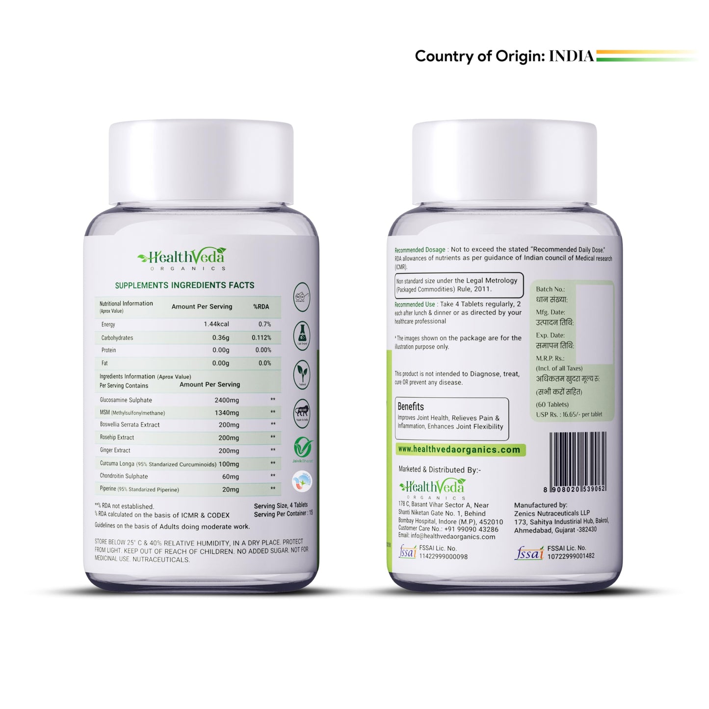 HEALTH VEDA ORGANICS PRIVATE LIMITED Plant Based Glucosamine Chondroiti- image 8