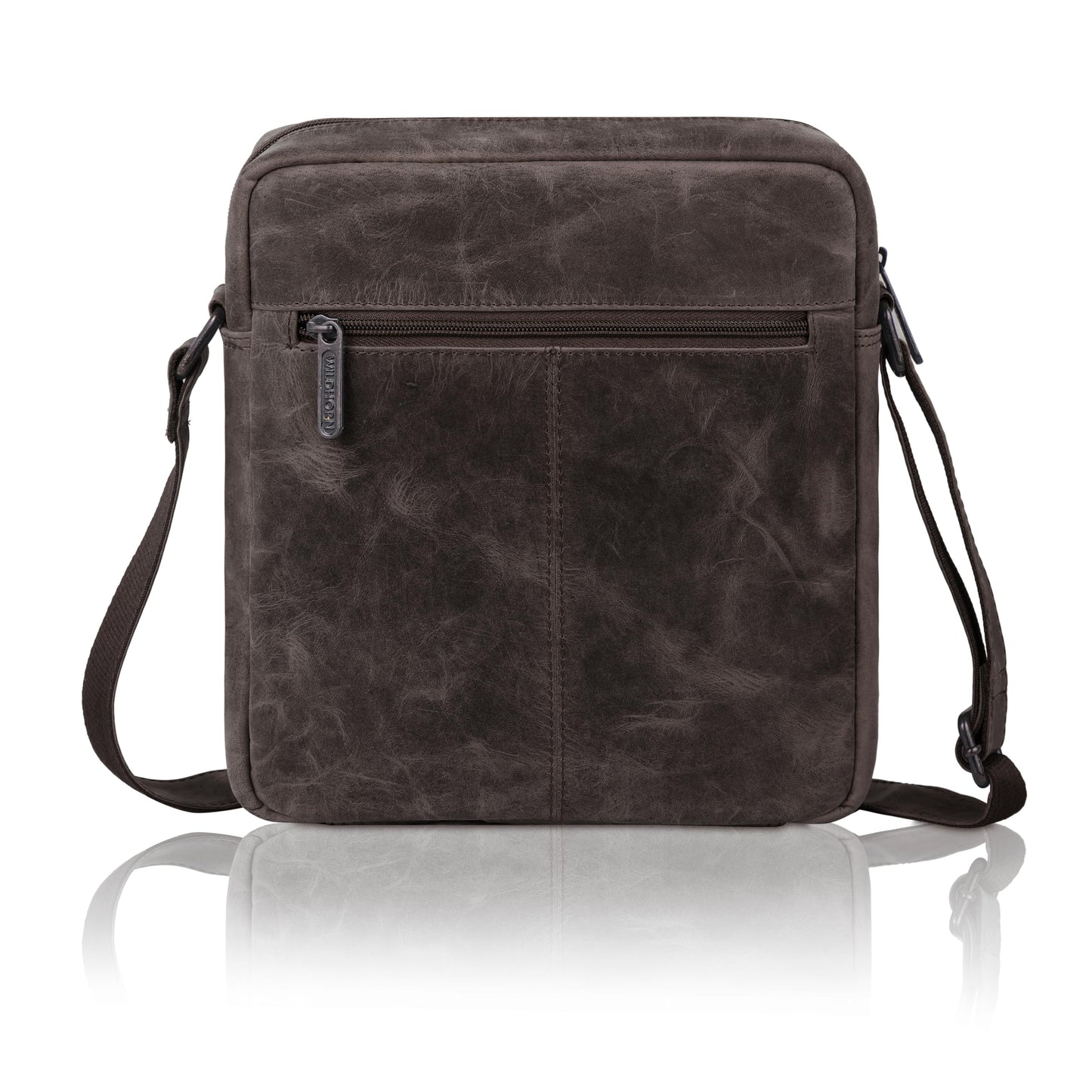 Wildhorn Genuine Leather Sling Bag for Men | Crossbody Shoulder Messenger Bag with Adjustable Strap | Stylish Office, Travel & Casual Bag | Fits Tablets, Wallet, Phone & Essentials (Dark Brown Hunter)