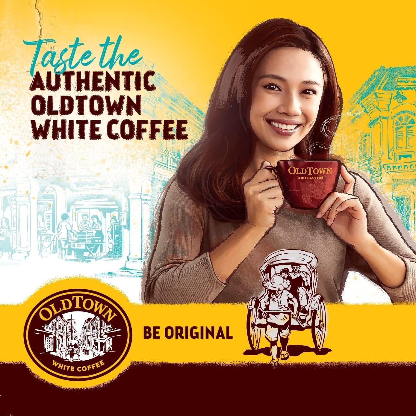 Old Towns 3 in 1 White Coffee Coconut Flavoured Instant Premix White Coffee (13 X 20g)