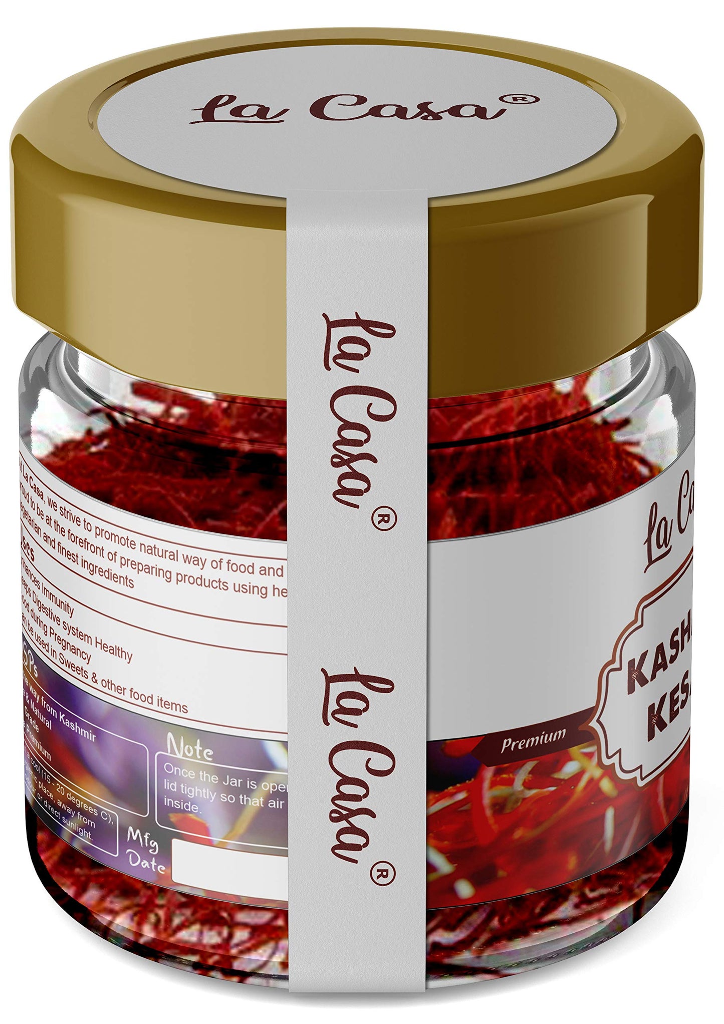 La Casa Pure & Organic Mongra Saffron | Kumkuma Puvvu | Finest A++ Grad- image 7