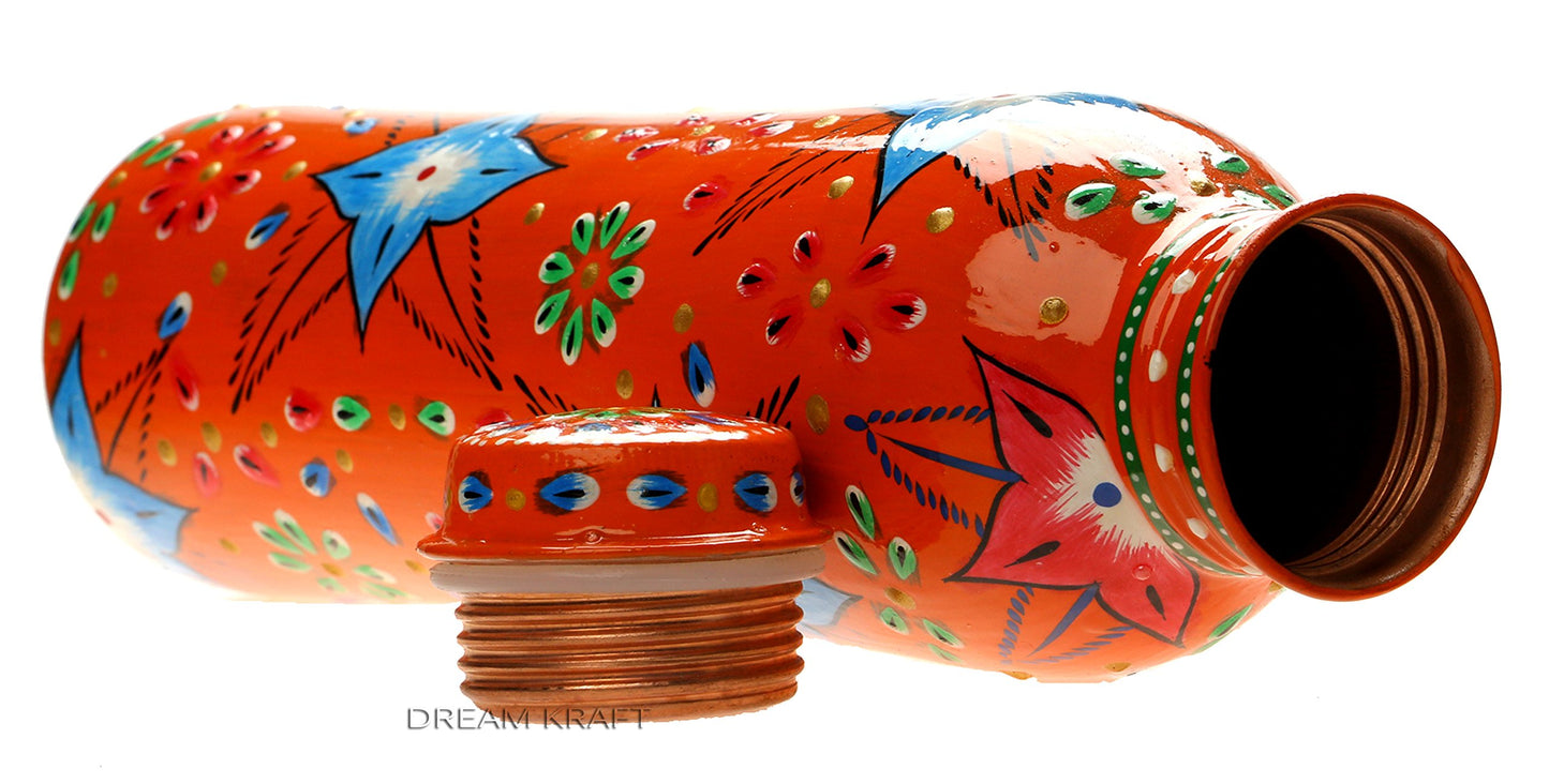 DreamKraft 100% Pure Handmade Copper Water Bottle,Joint Free & Leak Pro- image 9