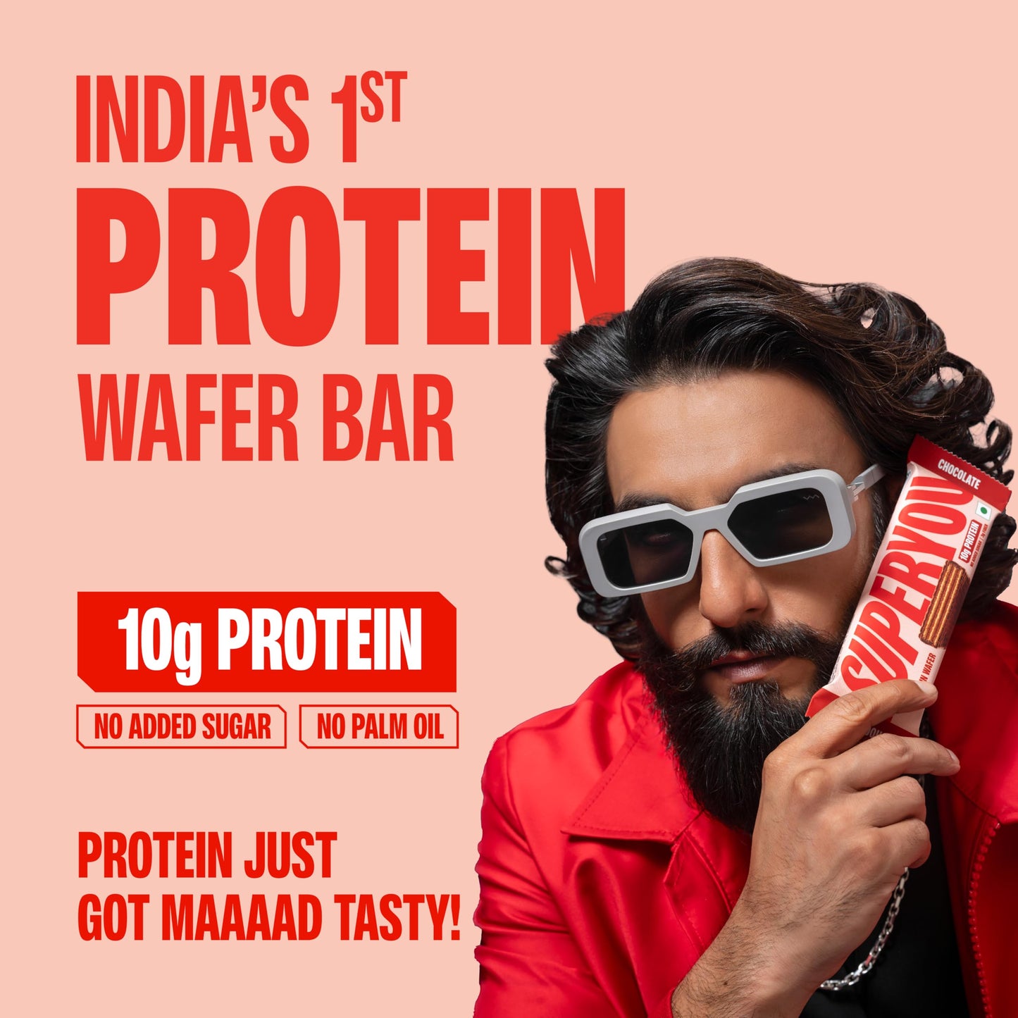 SuperYou Chocolate Protein Wafer Bars (Pack of 10)|10g Protein, 3g Fibe- image 7