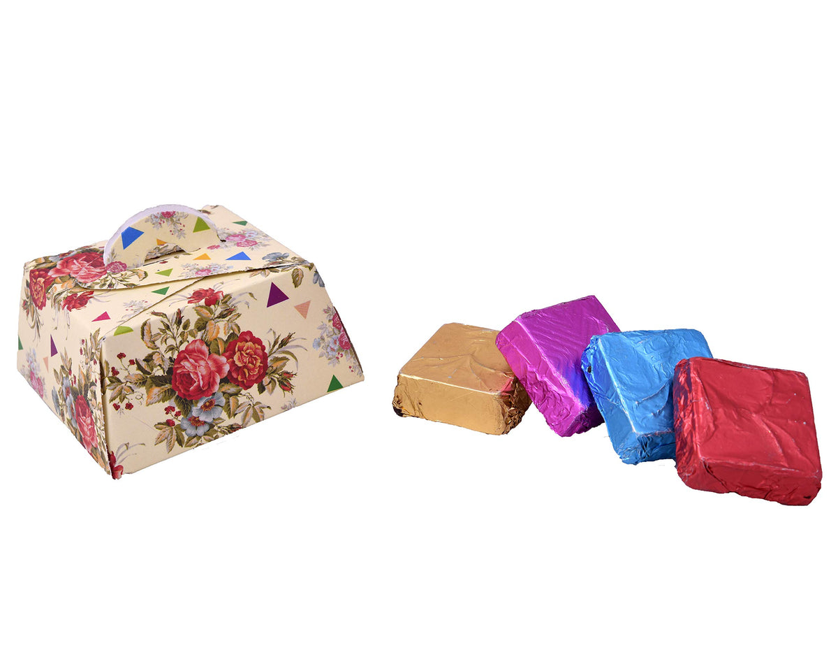 MANTOUSS Rakhi for Brother with Gift/Rakhi for Brother with Sweets/Set of 2 Rakhi for Brother-Kundan Rakhi+Fancy Rakhi+roli, chawal+Chocolate Box+Rakshabandhan Greeting Card
