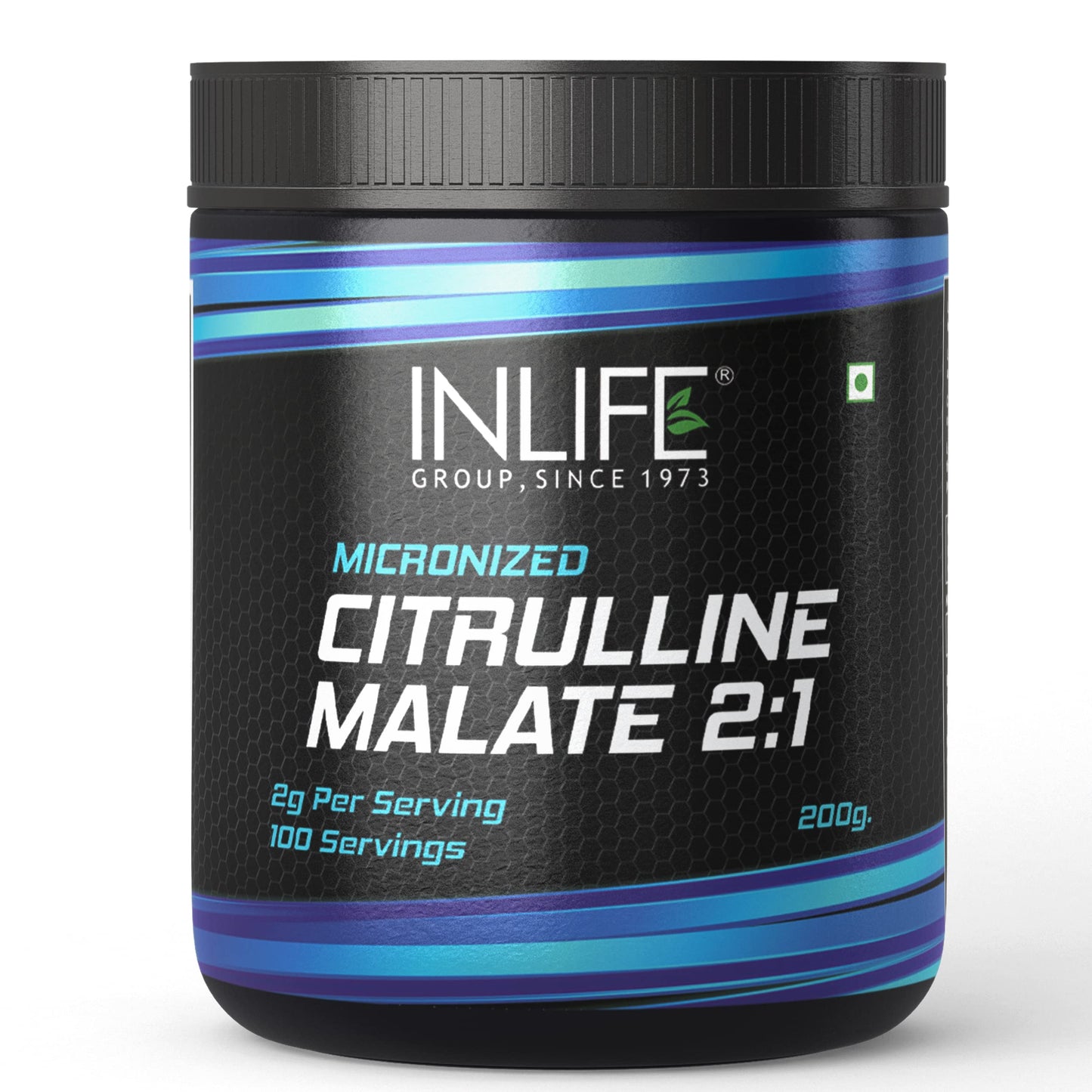 INLIFE L Arginine with L Citrulline | Nitric Oxide Precursor | Pre Workout Supplements for Men & Women - 60 Capsules and 200g Unflavoured