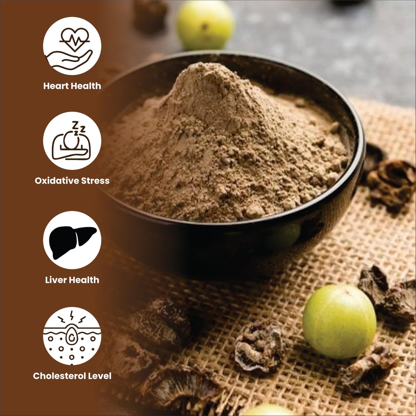 Smart Organics Amla Seedless Powder | Pure and Natural Indian Gooseberry Powder | Rich in Vitamin C & Antioxidants No Additives | Supports Hair, Skin and Immunity (100g)