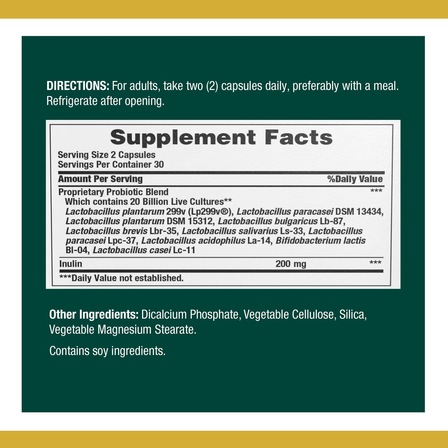 Nature's Bounty Ultra Strength Natures Advanced Probiotic 10 Capsule