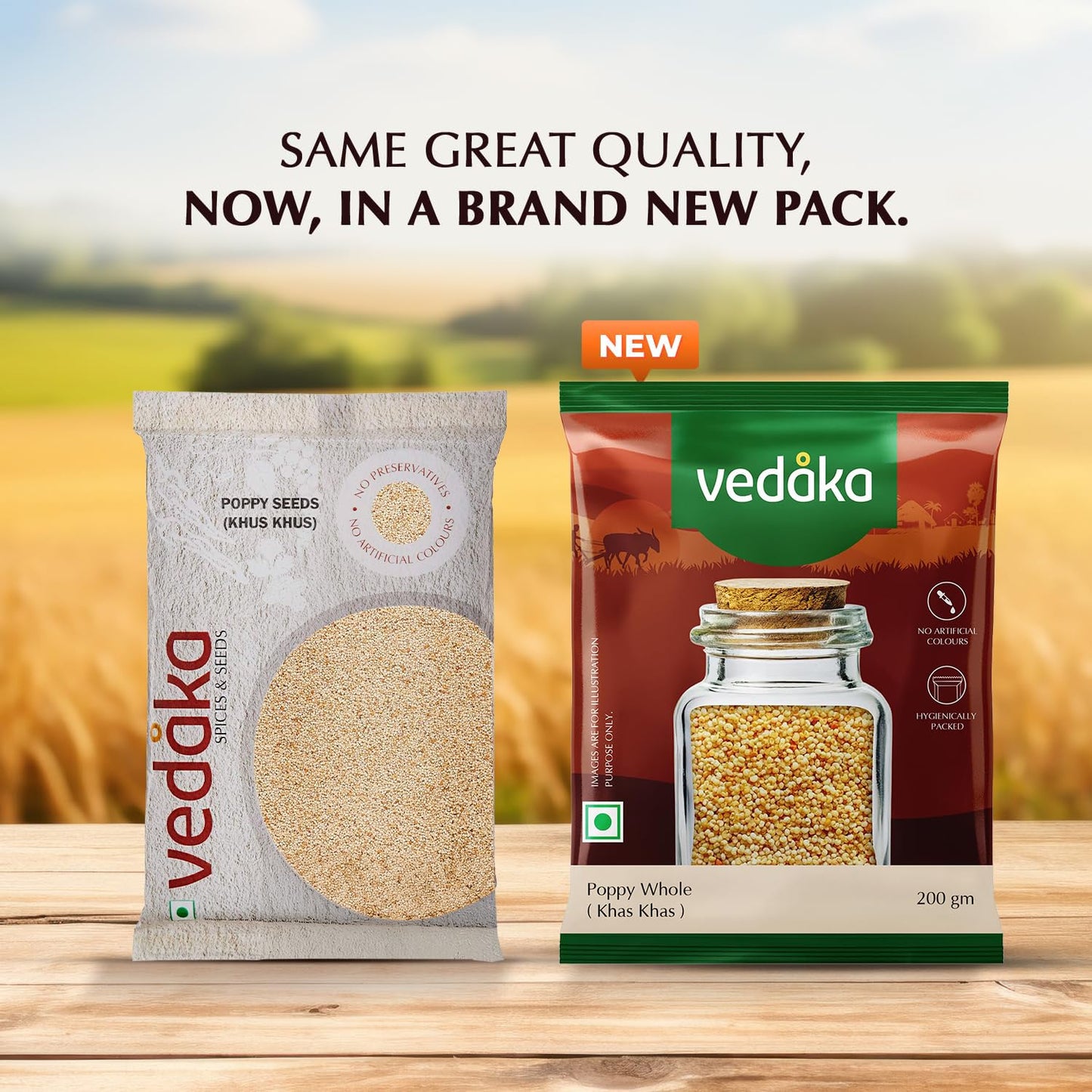 Amazon Brand - Vedaka Poppy Seeds (Khus Khus), 200g