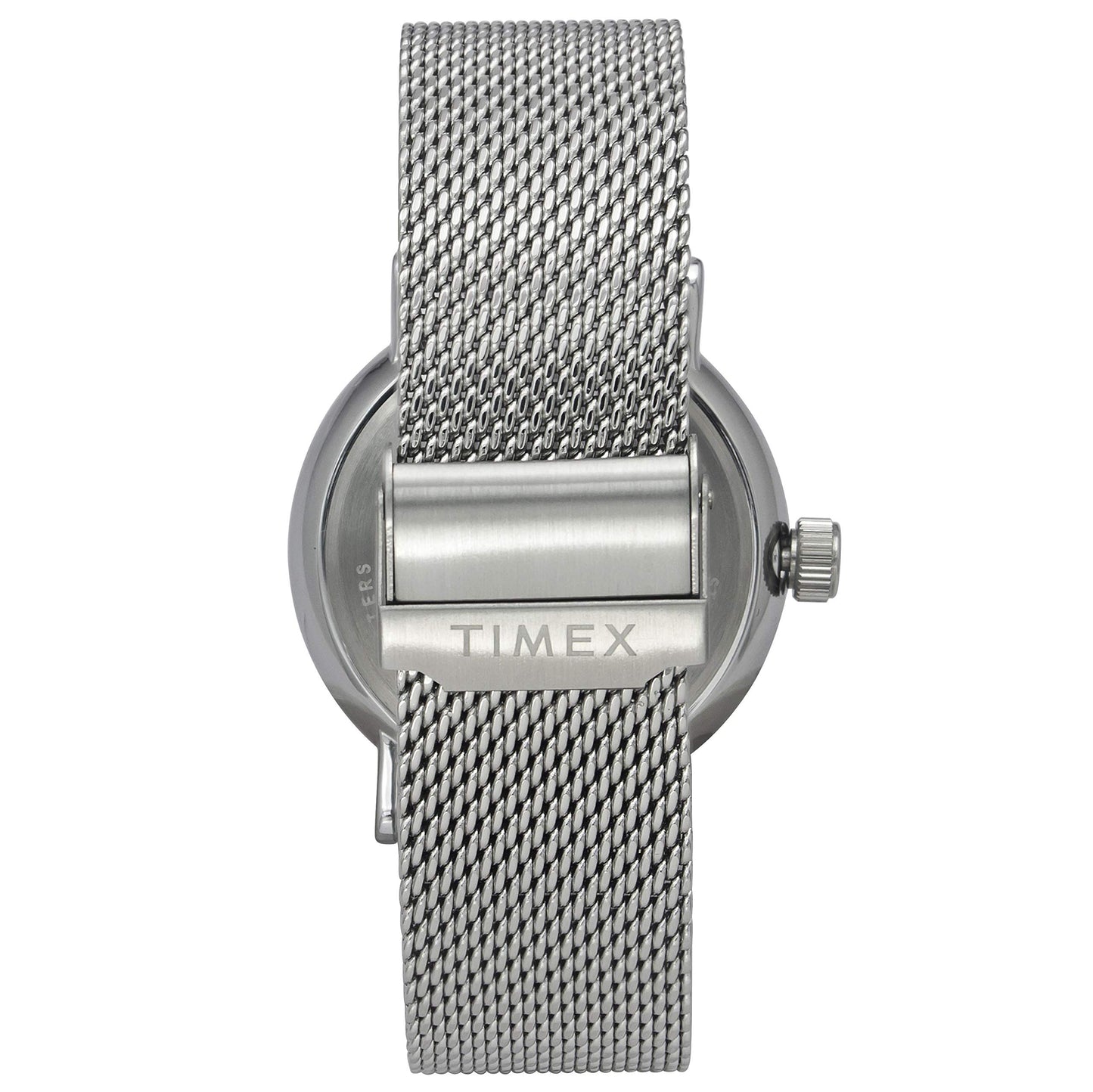 TIMEX Analog Watch for man with Grey Round Dial & Silver Stainless Steel Bracelet Band Water Resistant Men's Wrist Watches - TWEG20000