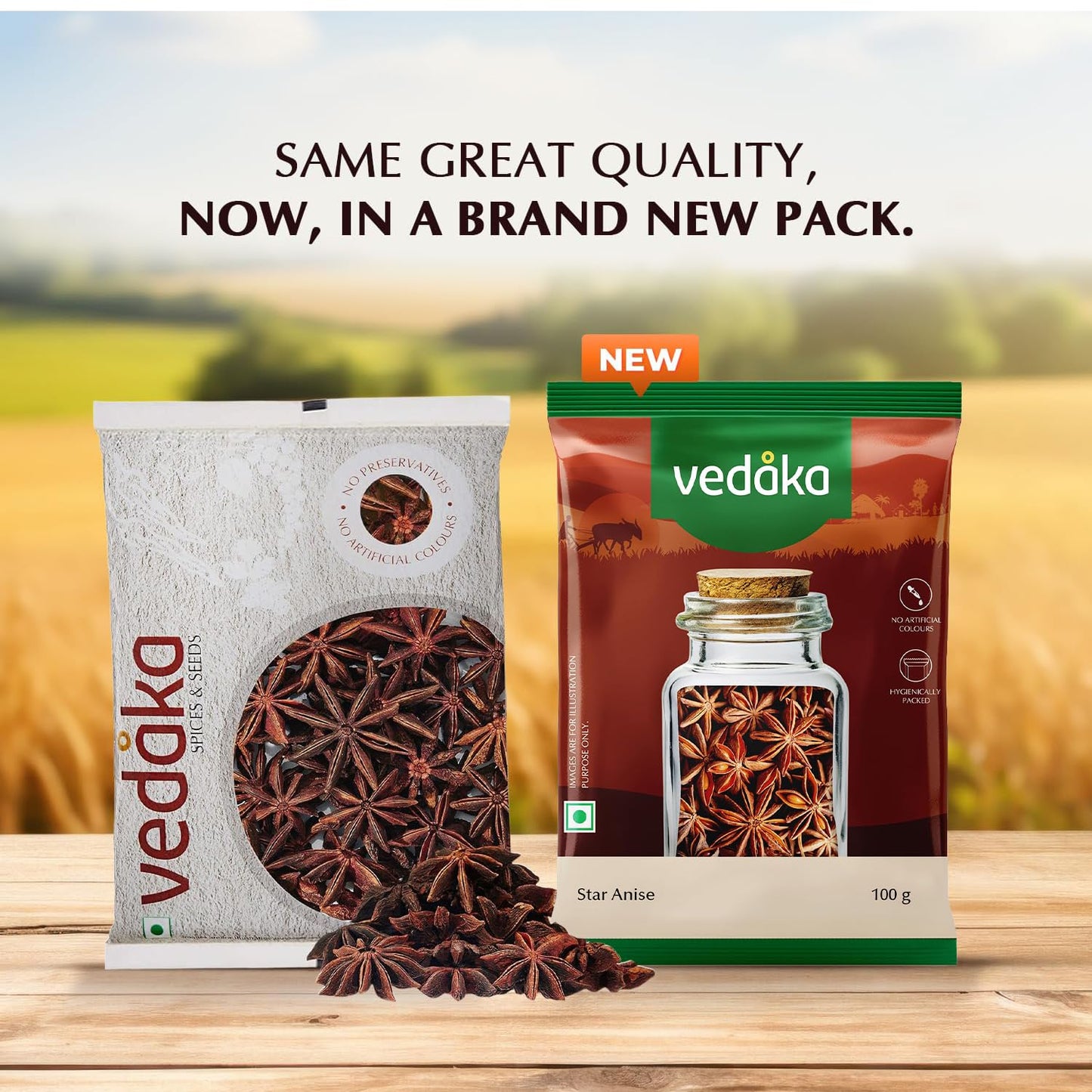 Amazon Brand - Vedaka Star Anise, 100 g