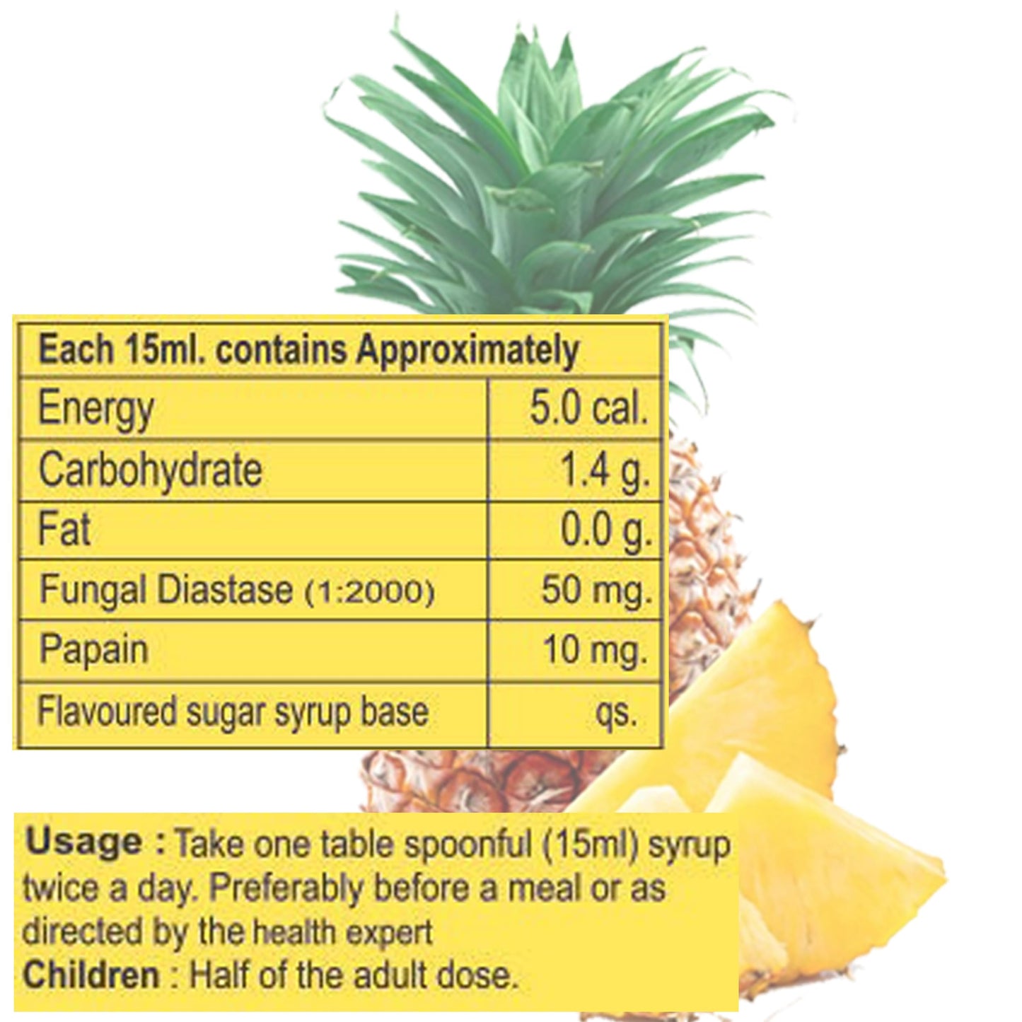 Knoll Healthcare Corsizyme Syrup Digestive Enzyme | Booster Great Taste Of Mix Fruit Strong And Better Immunity Delicious Pineapple Flavour 200ML