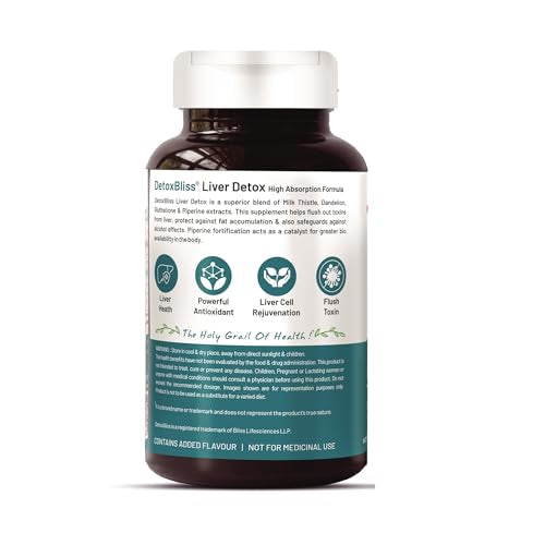 Bliss Welness Liver Detox | Milk Thistle Silymarin Dandelion Glutathion- image 8