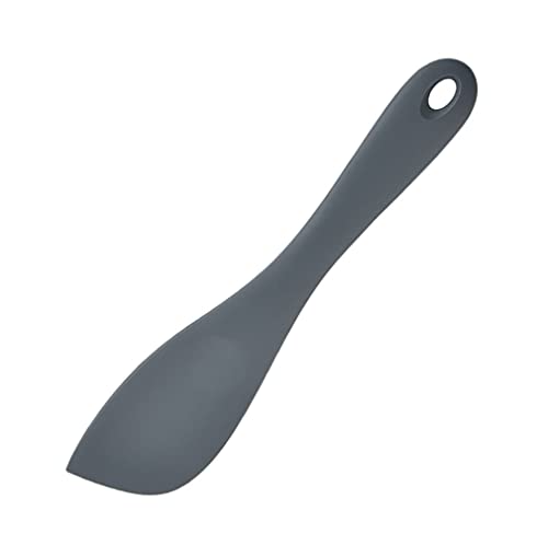 P Plus Fire Silicone Spatulas, Small Rubber Spatula Seamless One Piece Design Non-Stick Flexible Scrapers Baking Mixing Tool (Grey, Pack of 1)