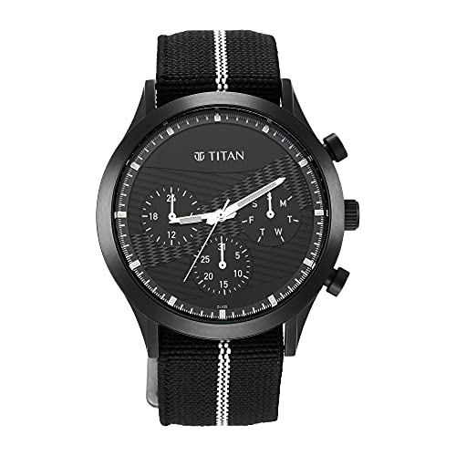 Titan Analog Gray Dial Men's Watch-90129QP03