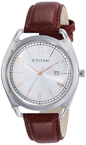 Titan Analog Silver Dial Men's Watch-1675SL01 / 1675SL01