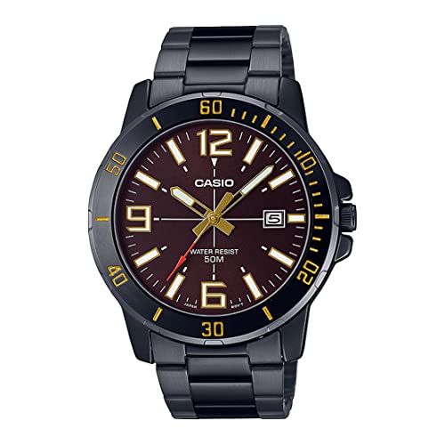 Casio Analog Brown Dial Men's Watch-MTP-VD01B-5BVUDF