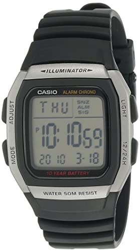 Casio Youth-Digital Grey Dial Men's Watch-W-96H-1AVDF (D031)