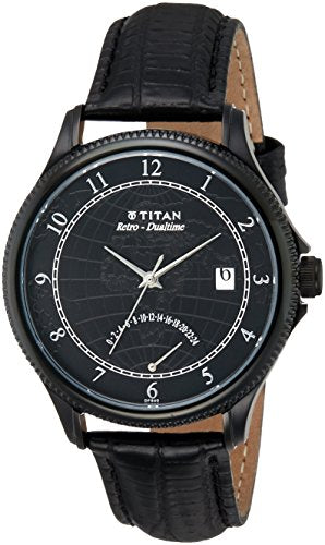 Titan Analog Black Dial Men's Watch - NK1704NL01 / NK1704NL01