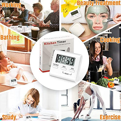 SYGA Digital Kitchen Timer Cooking Kitchen Timers with Louder Alarm Big Digit with Back Stand for Teacher, Study, Exercise, Oven, Cook, Baking