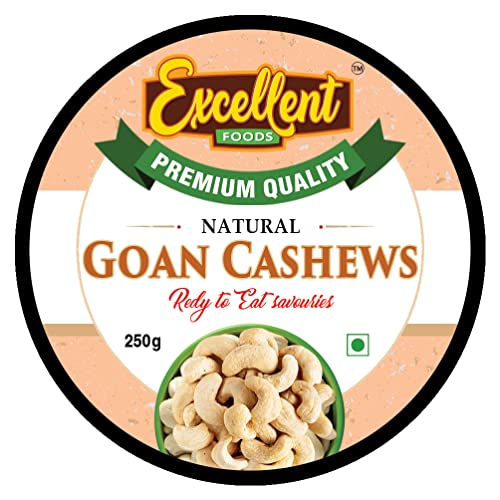 EXCELLENT FOODS - Whole Goan Cashews 1kg (W320)