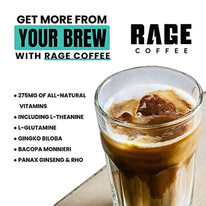 Rage Coffee Combo Pack of 4 - Hazelnut | Chocolate | Caramel | Orange Flavoured -  50g Each