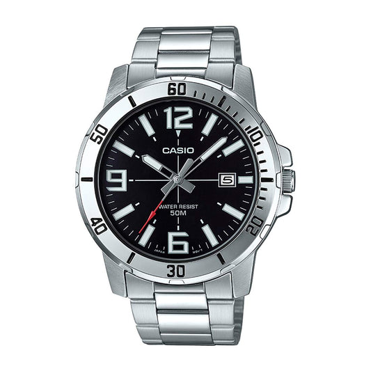 Casio Enticer Analog Black Dial Men's Watch-MTP-VD01D-1BVUDF (A1361)