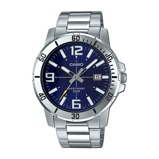 Casio Enticer Analog Blue Dial Men's Watch-MTP-VD01D-2BVUDF (A1363)