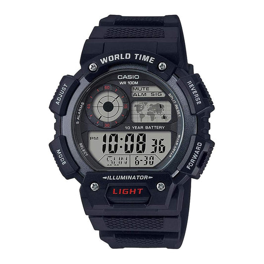 Casio Youth Digital Digital Black Dial Men's Watch - AE-1400WH-1AVDF (D152)
