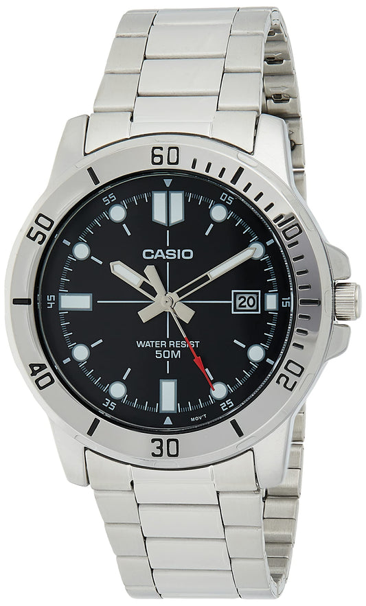 Casio Enticer Analog Black Dial Men's Watch - MTP-VD01D-1EVUDF (A1362)