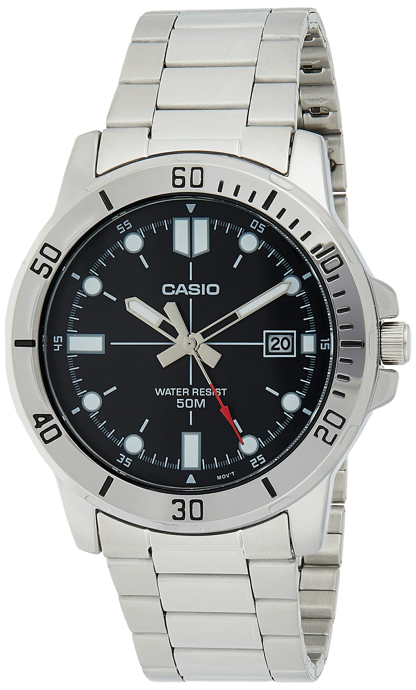 Casio Enticer Analog Black Dial Men's Watch - MTP-VD01D-1EVUDF (A1362)