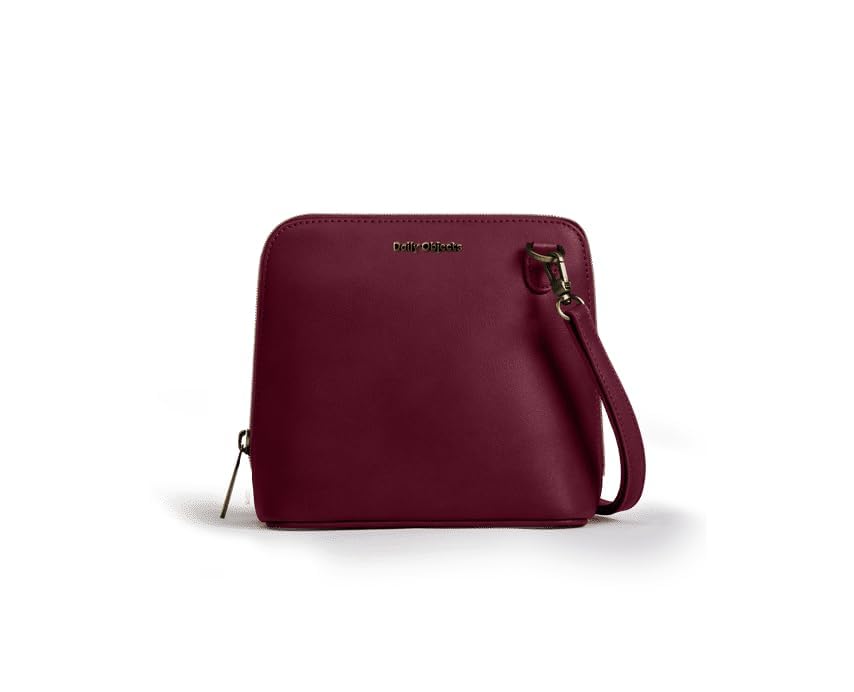 DailyObjects Trapeze Sling Crossbody Bag for Women and Latest Stylish Zip Wallet Purses for Women's, Girls | Durable Vegan Leather | Ladies Mobile Sling Bag | Zipper Closure | Made in India (Combo)