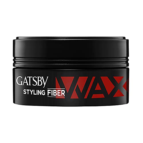 Gatsby Styling Fiber Hair Wax - Bold & Rise 75gm | High Volume, Natural Finish, Strong Hold, Anytime Re-Stylable & Easy Wash Off | For High Quiff Hair Style | Hair Styling Wax for Men