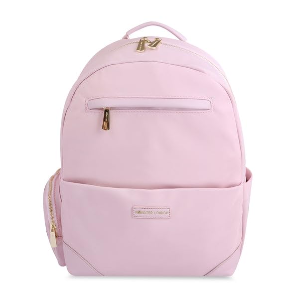 HAMSTER London Pastel Promise Backpack | Trendy School & Casual Backpack for Women | Lightweight Everyday Bag - Pink