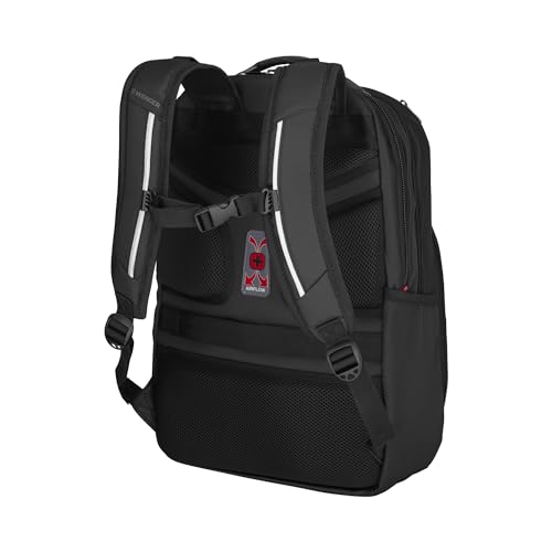 WENGER Cosmic 17" Laptop Backpack, Black, 30 Litres, Swiss Designed, 653187