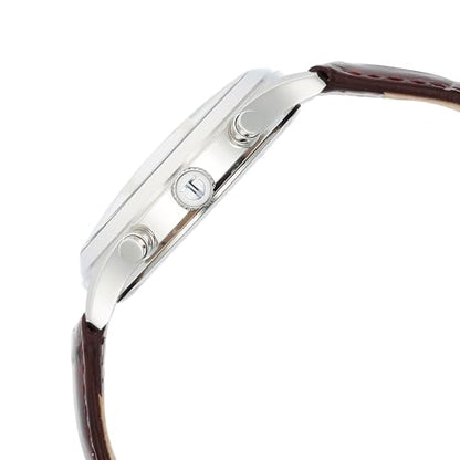 Titan Sapphire Multifunction Quartz Analog with Day and Date White Dial- image 6