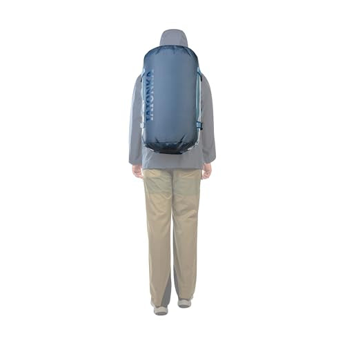 Tatonka Unisex-Adult Durable Travel Bag with Stowable Backpack Shoulder Straps, Elemental Blue, 45 L, Durable Travel Bag With Stowable Backpack Shoulder Straps