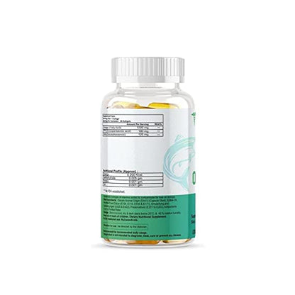1MD NUTRITION Omega-3 Fish Oil - 1000mg with 300mg DHA & EPA - Promotes Performance & Heart Health - 90 Softgels