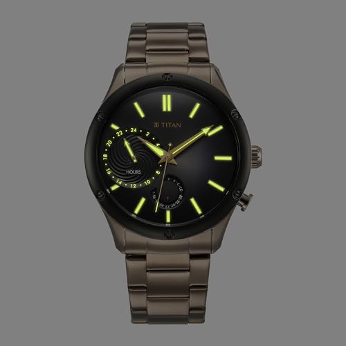 Titan Regalia Stellar Quartz Multifunction Brown Dial Stainless Steel- image 10