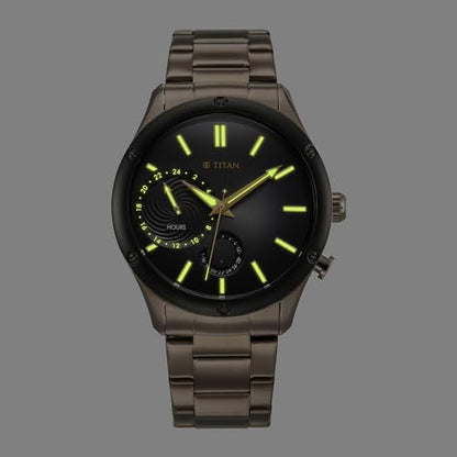 Titan Regalia Stellar Quartz Multifunction Brown Dial Stainless Steel- image 10