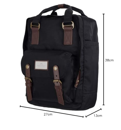 Doughnut Macaroon Laptop Backpack One Size Black- image 2