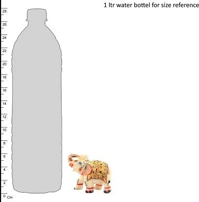 Fashion Bizz Rajasthani Handmade Elephant Marble Handicraft Decorative- image 2