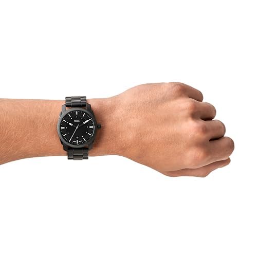 Fossil Stainless Steel Analog Black Dial Men's Watch - Fs4775, Band Color -Black