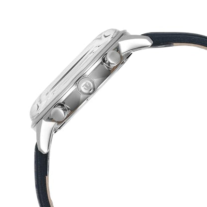 Titan Light Leathers Quartz Multifunction Black Dial Stainless Steel St- image 8