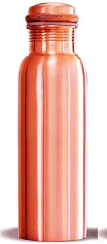 Aditya Shopping Pure Copper Non Fadable Bottle with Ayurvedic Benefits Yoga Bottle (Pack of 2)