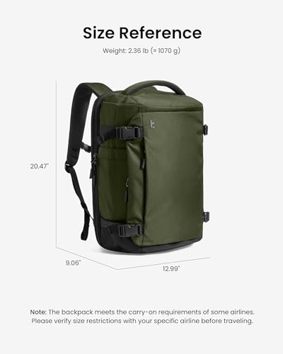 Tomtoc Navigator-T66 Travel Laptop Backpack 17 Inch/ 40L-Green